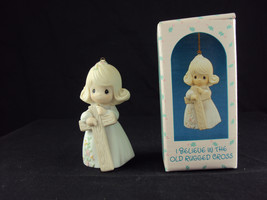 Precious Moments 522953, I Believe In The Old Rugged Cross, 1989, Suspnd 1994 - £19.61 GBP