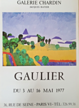 Gaulier - Manifesto Originale Esposizione - Galleria Chardin Parigi - 1977 - £138.83 GBP
