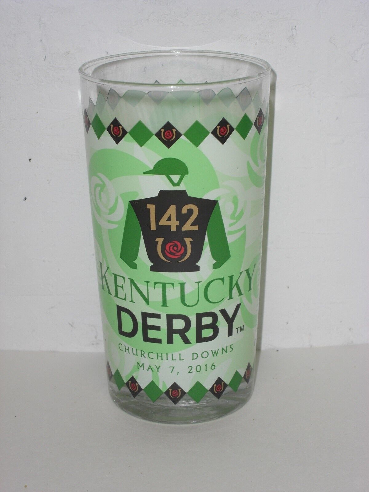 2016 - 142nd Kentucky Derby Glass in MINT Condition - NYQUIST - $12.00