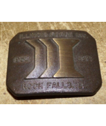 1977 metal IL. forge inc. rock falls IL. belt buckle in nice shape used - $9.89