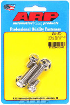 67-87 SBC 305 350 Small Chevrolet Fuel Pump Mounting Bolts 6-Pt POLISHED... - $14.10