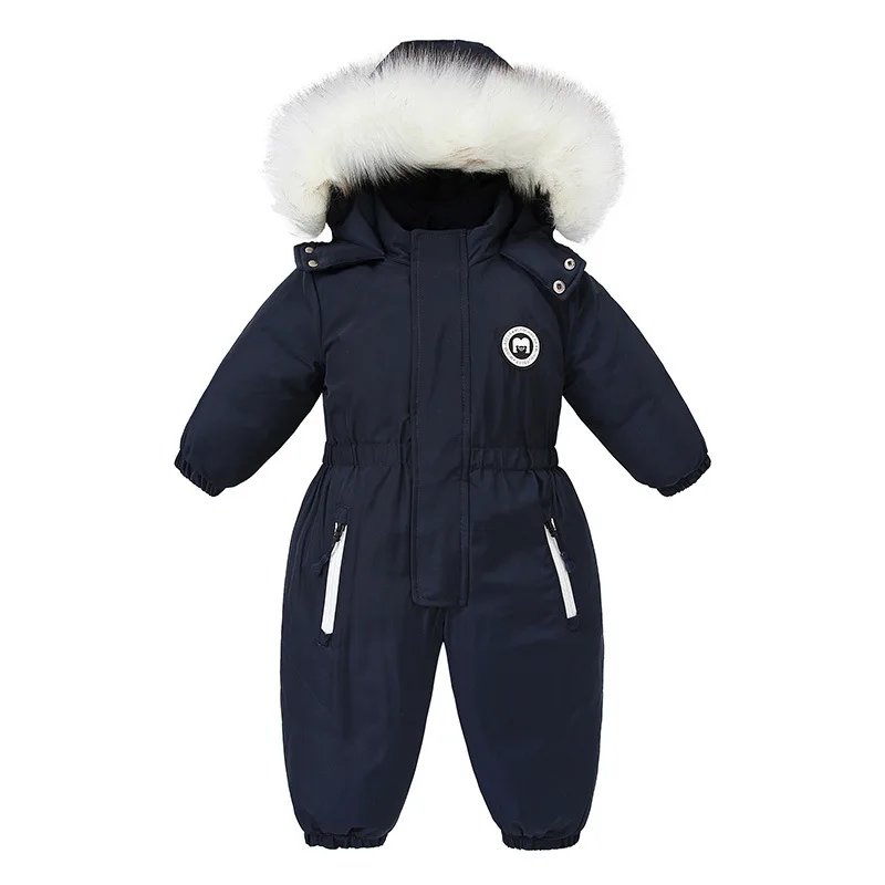 -30C 2022 Winter Children Clothes Thicken Baby Girls Boys Hooded Jackets Waterpr - £116.22 GBP