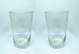 LOT OF 2 Eau Minerale 6&quot; H Glass in Clear Glassware by Canvas - £15.81 GBP
