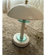 Metal Touch Lamp UFO Mushroom Dome Flying Saucer Vintage White 3 Way Bulb - $650.93 MXN