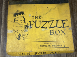 Vintage The Puzzle Box Popular Puzzles Up-sy Down-sy/Juggle Head/Ring-Ta... - $22.99