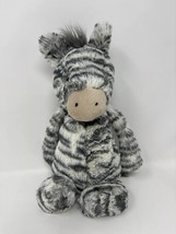 Jellycat Bashful Gray Zebra Safari Friends Floppy Lovey Plush Stuffed An... - $14.84