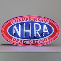 NHRA Drag Racing Neon Sign Hot Rod Licensed Light 30 Inches Neon Sign Steel Can - £393.17 GBP
