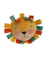 Hallmark Lion Plush Stuffed Animal Baby Toy Chime Yellow Mint Orange Rib... - £9.11 GBP