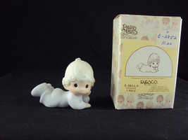 Precious Moments E_2852/F, Baby Figurine "F", Issued 1983, Suspended 1996 - $24.95