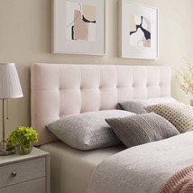 Lily King Biscuit Tufted Performance Velvet Headboard Pink MOD-6121-PNK - £155.63 GBP