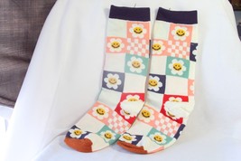 Flower Power (new) SOCKS - CREW MULTI-COLORED AND FUN! - £8.70 GBP