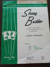 String Builder Bass Book 1 One Method Music Book Belwin Course For Strings - £68.74 GBP