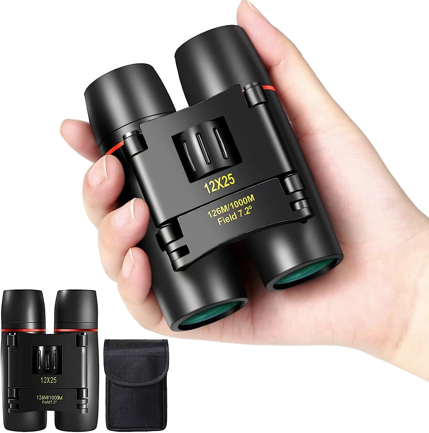 Primary image for Wrnrn 12X25 Mini Pocket Binoculars Compact, Small Lightweight, Football Game