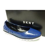 DKNY Vivi Ballerina Sz 6 M EU 36 Women&#39;s Ballet Flat Shoes Patent Blue K... - $17.90