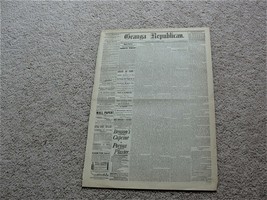Geauga Republican, Wednesday, October 4, 1882- Chardon, Ohio Newspaper. - £14.83 GBP