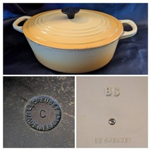Vintage Le {Creuset} Yellow C Oval BC Lid Dutch Oven 2.5 Quart 10 Inch C... - $1,336.67 MXN