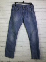 Levi&#39;s 511 Mens Size 29x30 Skinny Slim Light Blue Chambray Denim Jeans - £15.49 GBP