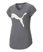 MSRP $35 Puma Black Heather V-Neck Train Favorite Tee Size XS - $14.96