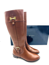 KAREN SCOTT Deliee2 Riding Boots- Cognac, REGULAR CALF, US 5.5M - $24.75