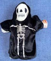 Ty Beanie Babies CREEPERS Skeleton Black Robe Grim Reaper Plush 8” 2001 ... - £7.82 GBP