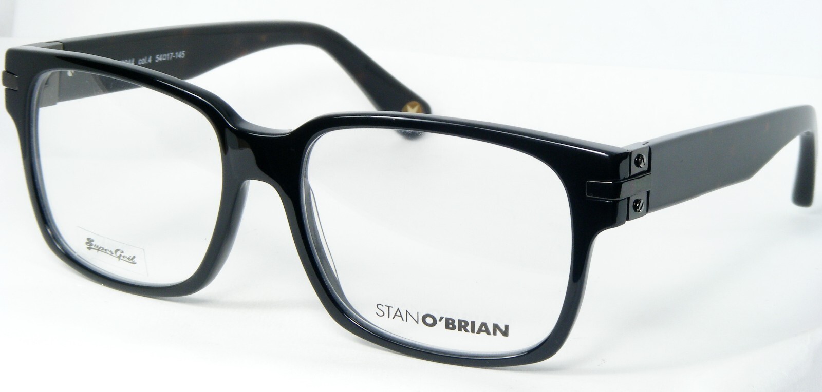 Stano &#39; Brian SOB90044 col.4 Noir / Foncé Tortue / Gunmetal Lunettes 54-... - $86.59