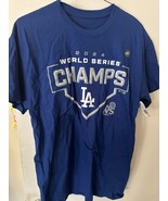 NEW Official Los Angeles Dodgers World Series Champ Mens Medium Tee Shirt - $330.01 MXN
