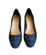 Clarks Orabella Lily Black Bow Suede Block Heel Shoes Size 7.5 - £26.33 GBP