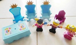 Little People Fisher Price Princess Prince Bends At The Waist Table Chairs Vguc - $19.49