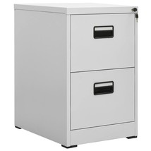 Filing Cabinet Light Grey 46x62x72.5 cm Steel - £101.42 GBP