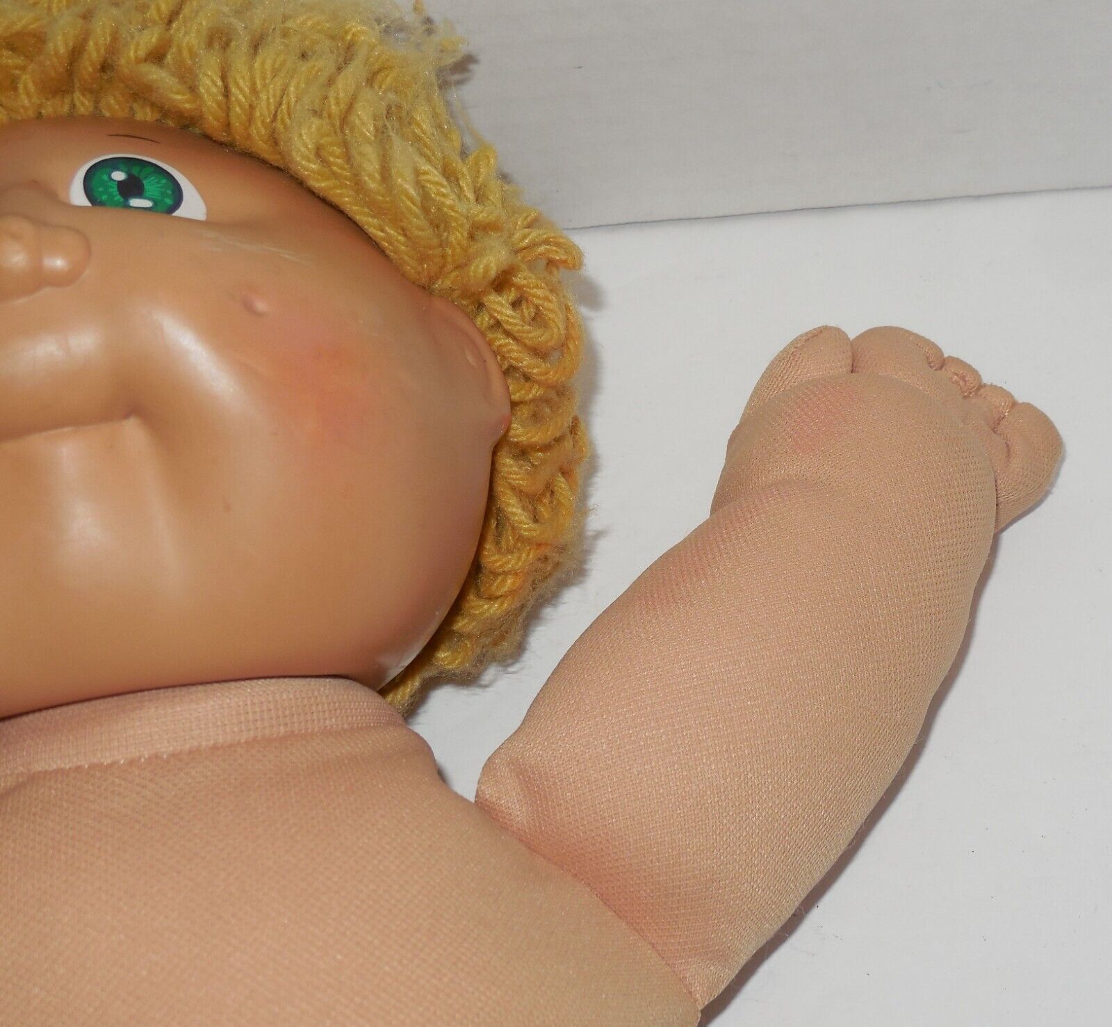 1985 Coleco Cabbage Patch Doll Boy Blonde Hair Green Eyes Xavier Roberts VTG Item image 9