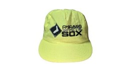 Vintage 90’s MLB Chicago White Sox Neon ANNCO Snap Back Hat - £22.77 GBP