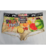 Crazy Boxer Fruit Ninja Women&#39;s Boyshort Panties Size LARGE Fruits Micro... - $18.57 CAD