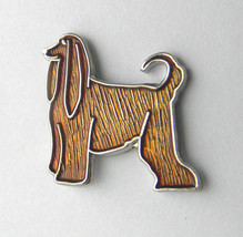 Afgan Hound Dog Canine Lapel Pin Badge 3/4 Inch - £4.29 GBP