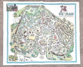 1971 Six Flags Mid-America Souvenir Map, Mini Album Theme Park St. Louis... - £47.95 GBP