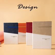 A5 PU Leather Cover Business Journals Notebook Lined Paper Diary Planner 200P - £18.37 GBP