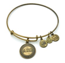Alex And Ani Rafaelian Gold Alphi Chi Omega Sorority Bracelet 2014 - $11.88