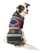 Black Southwest Shawl Dog Sweater Chilly Dog Hand Knit Wool  XXS-XXXL Pe... - $44.66 CAD+