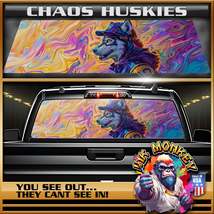 Chaos Huskies - Truck Back Window Graphics - Customizable - £46.19 GBP+