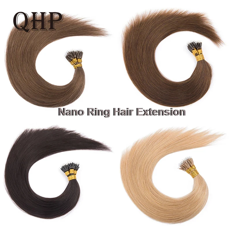 Straight Nano Rings Human Hair Extension Machine Remy Micro Beads Ring Hair - $24.55+
