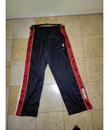 Vtg Nike NBA Authentics Miami Heat Warm Up Tear Away Pants XL - £34.29 GBP