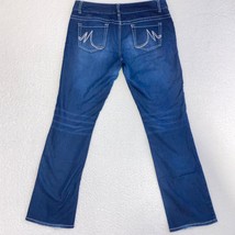 Maurices Straight Jean Womens L Regular Midrise Stretch Blue Denim Pant 36x31 - £7.35 GBP