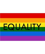 Equality Rainbow Pride LGBT Equality Equal USA 3X5 Flag Rough Tex® 100D USA - $14.98