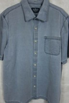 OUTSTANDING Nat Nast Luxury Original Light Denim Blue Silk &amp; Cotton Shirt L - £35.17 GBP