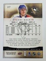 2013 - 2014 Evgeni Malkin Upper Deck Artifacts Nhl Hockey Card # 27 All Star - £3.98 GBP