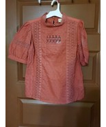 Universal Thread Coral/Rose Lacy Top Size XS - £5.92 GBP