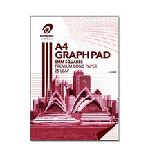 Olympic 7-Holed A4 Top Padded Graph Pad 5pk (25-Leaf) - 5mm - £34.20 GBP