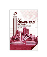 Olympic 7-Holed A4 Top Padded Graph Pad 5pk (25-Leaf) - 5mm - £33.59 GBP