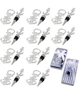 Anchor Favors 10 Bottle Openers 10 Bottle Stoppers Nautical Gifts Weddin... - €76,56 EUR