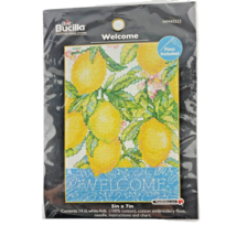 Bucilla Counted Cross Stitch Kit Welcome Lemons 5x7 in. By Andrea Tachie... - $15.10