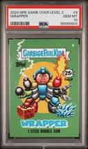 2024 Garbage Pail Kids Game Over Level 2 Wrapper Card 9 Psa 10 Gem Mint Mega Man - $128.65